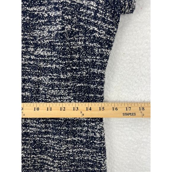 Banana Republic Sheath Navy Black WhiteTweed Dress Size‎ 6 Cap Sleeve - Picture 5 of 7